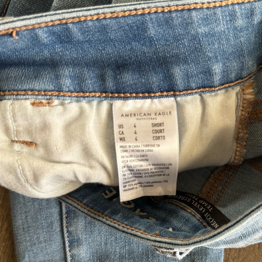 American Eagle Light Medium Distressed Jeans | 4 … - image 4